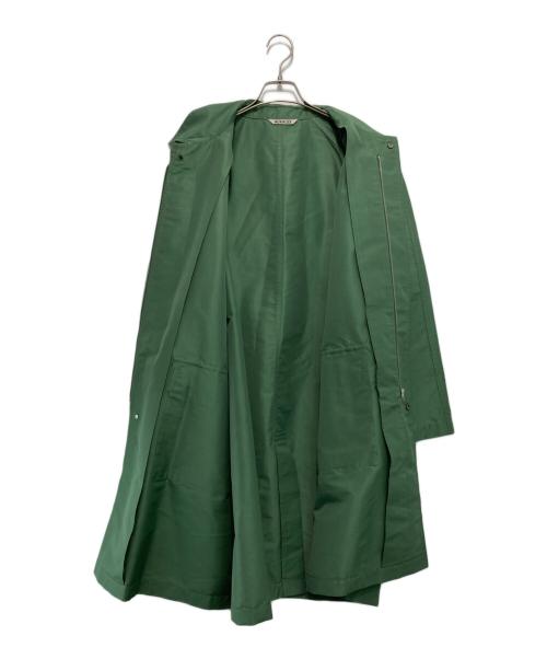 AURALEE（オーラリー）AURALEE (オーラリー) シルクポリエステルグログランステンカラーコート グリーン サイズ:3の古着・服飾アイテム