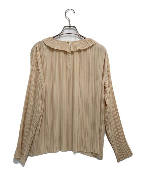 Christian Dior（クリスチャン ディオール）Christian Dior (クリスチャン ディオール) [OLD]プリーツブラウス ベージュ サイズ:Mの古着・服飾アイテム