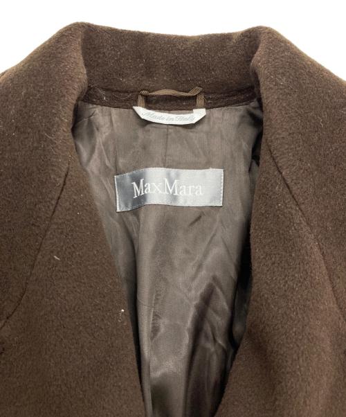 MaxMara（マックスマーラ）MaxMara (マックスマーラ) ウールダブルコート ブラウン サイズ:J36の古着・服飾アイテム