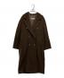 MaxMara（マックスマーラ）の古着「ウールダブルコート」｜ブラウン