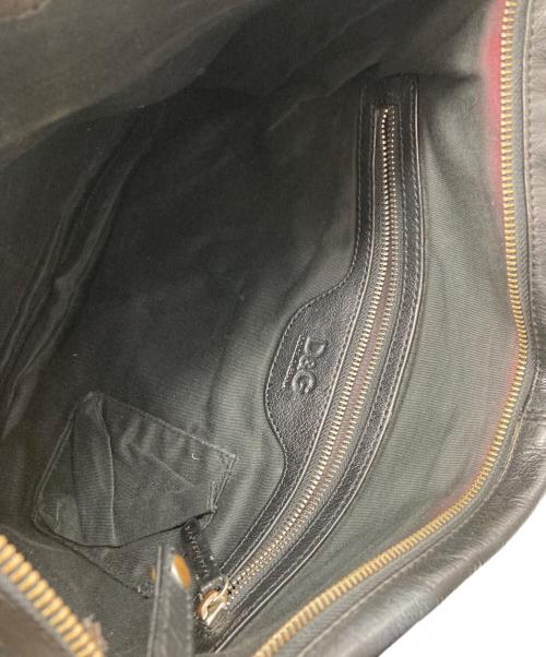 DOLCE & GABBANA（ドルチェ＆ガッバーナ）DOLCE & GABBANA (ドルチェ＆ガッバーナ) レザーショルダーバッグの古着・服飾アイテム