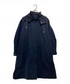 自由区ジユウク）の古着「ライトメモリータフタ ロングコート」｜ネイビー