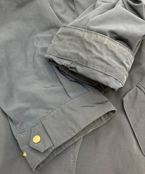 自由区（ジユウク）自由区 (ジユウク) ライトメモリータフタ ロングコート ネイビー サイズ:38の古着・服飾アイテム