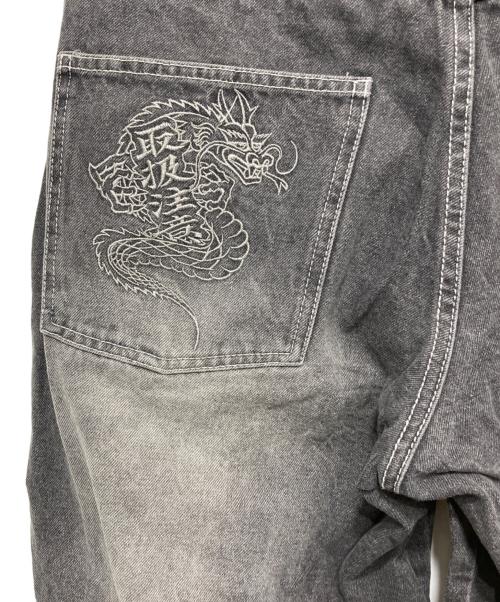 BlackEyePatch（ブラックアイパッチ）BlackEyePatch (ブラックアイパッチ) OG DRAGON BAGGY DENIM SHORTS グレー サイズ:32の古着・服飾アイテム