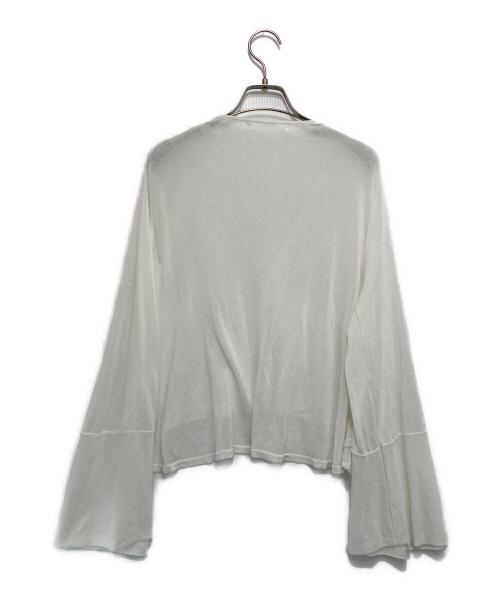 HER LIP TO（ハーリップトゥ）Her lip to (ハーリップトゥ) UV Knit Dress Cardigan ホワイト サイズ:Mの古着・服飾アイテム