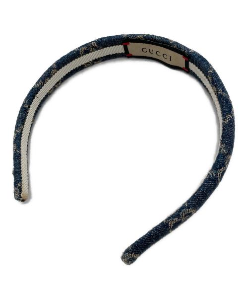 GUCCI（グッチ）GUCCI (グッチ) GGデニム ヘアバンド インディゴの古着・服飾アイテム