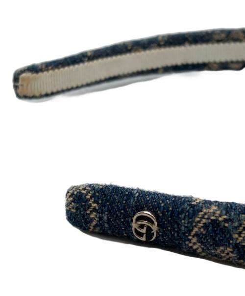 GUCCI（グッチ）GUCCI (グッチ) GGデニム ヘアバンド インディゴの古着・服飾アイテム