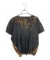 ISSEY MIYAKE（イッセイミヤケ）の古着「07SS Pleated Print Sleeveless Cut and Sewn」｜ブラウン