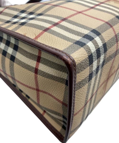 BURBERRY LONDON（バーバリーロンドン）BURBERRY LONDON (バーバリーロンドン) ノヴァチェック PVCトートバッグ ベージュの古着・服飾アイテム