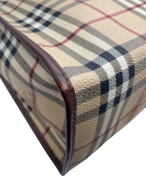 BURBERRY LONDON（バーバリーロンドン）BURBERRY LONDON (バーバリーロンドン) ノヴァチェック PVCトートバッグ ベージュの古着・服飾アイテム