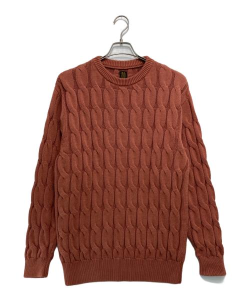 BATONER（バトナ―）BATONER (バトナ―) ケーブルニット ピンク サイズ:3の古着・服飾アイテム