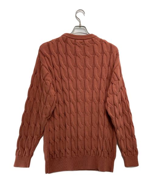 BATONER（バトナ―）BATONER (バトナ―) ケーブルニット ピンク サイズ:3の古着・服飾アイテム