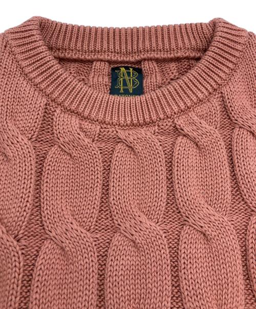 BATONER（バトナ―）BATONER (バトナ―) ケーブルニット ピンク サイズ:3の古着・服飾アイテム