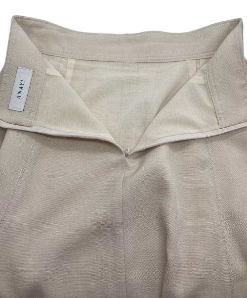 ANAYI（アナイ）ANAYI (アナイ) リネン調オックスフレアスカート アイボリー サイズ:38の古着・服飾アイテム