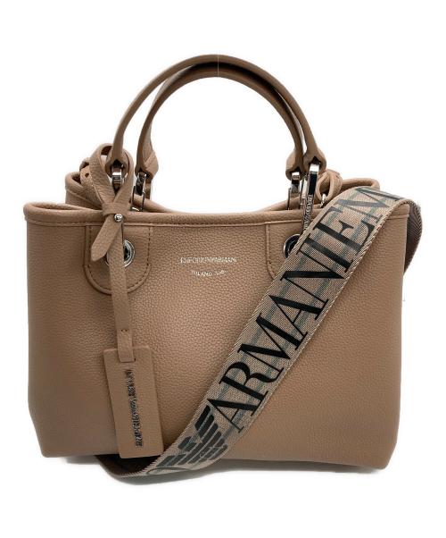 EMPORIO ARMANI（エンポリオアルマーニ）EMPORIO ARMANI (エンポリオアルマーニ) MyEA ショッパー ディアプリント スモール ベージュの古着・服飾アイテム