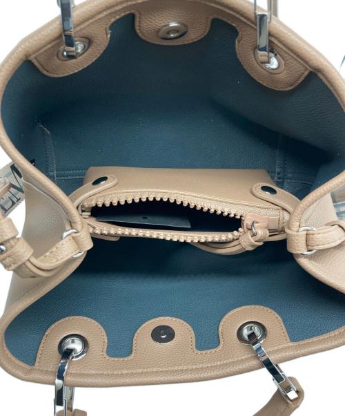 EMPORIO ARMANI（エンポリオアルマーニ）EMPORIO ARMANI (エンポリオアルマーニ) MyEA ショッパー ディアプリント スモール ベージュの古着・服飾アイテム