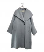 COCODEALココディール）の古着「リバーウールBIGカラーコート」｜スカイブルー