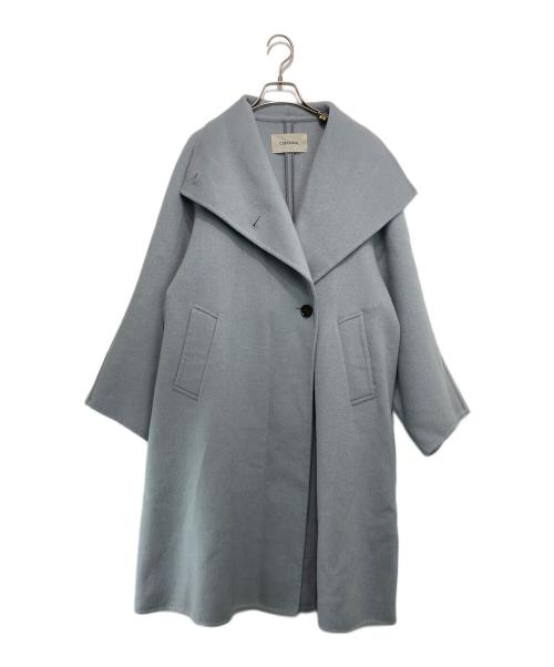 COCODEAL（ココディール）COCODEAL (ココディール) リバーウールBIGカラーコート スカイブルー サイズ:1の古着・服飾アイテム