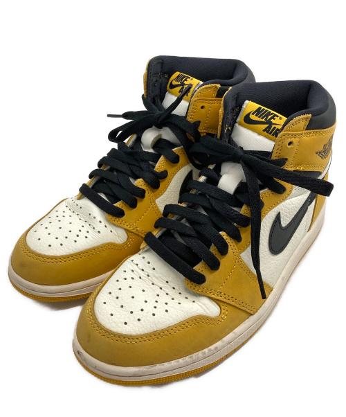 NIKE（ナイキ）NIKE (ナイキ) Air Jordan 1 Retro High OG Yellow Ochre ホワイト×イエロー サイズ:25.5の古着・服飾アイテム