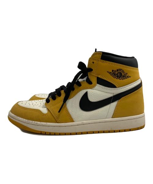 NIKE（ナイキ）NIKE (ナイキ) Air Jordan 1 Retro High OG Yellow Ochre ホワイト×イエロー サイズ:25.5の古着・服飾アイテム