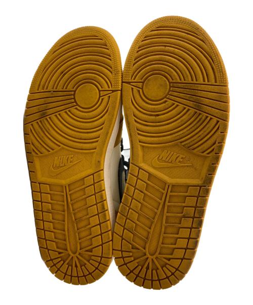 NIKE（ナイキ）NIKE (ナイキ) Air Jordan 1 Retro High OG Yellow Ochre ホワイト×イエロー サイズ:25.5の古着・服飾アイテム