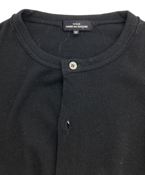 tricot COMME des GARCONS（トリココムデギャルソン）tricot COMME des GARCONS (トリココムデギャルソン) ウールナイロンカーディガン ブラック サイズ:Mの古着・服飾アイテム