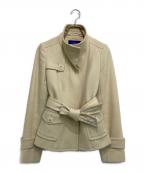 BURBERRY BLUE LABELバーバリーロンドンブルーレーベル）の古着「ハーフコート」｜アイボリー
