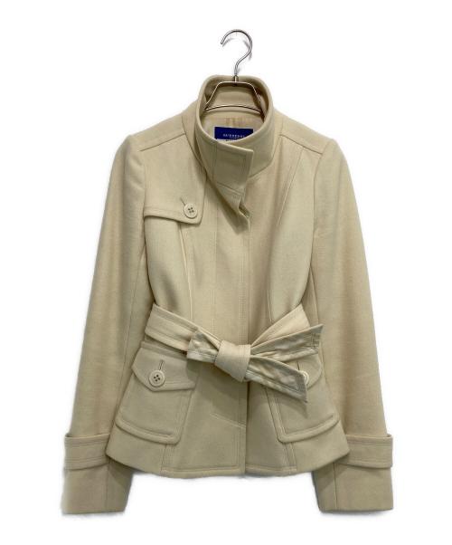 BURBERRY BLUE LABEL（バーバリーロンドンブルーレーベル）BURBERRY BLUE LABEL (バーバリーロンドンブルーレーベル) ハーフコート アイボリー サイズ:38の古着・服飾アイテム