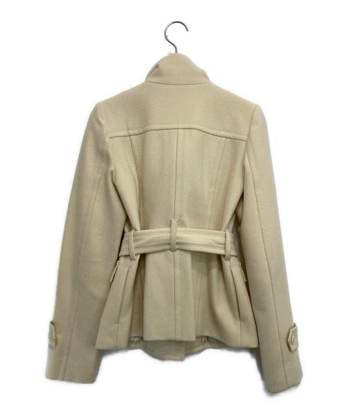 BURBERRY BLUE LABEL（バーバリーロンドンブルーレーベル）BURBERRY BLUE LABEL (バーバリーロンドンブルーレーベル) ハーフコート アイボリー サイズ:38の古着・服飾アイテム