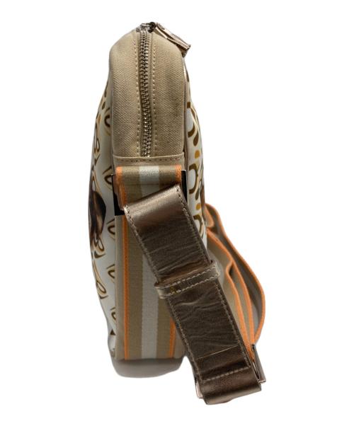 ANYA HINDMARCH（アニヤ・ハインドマーチ）ANYA HINDMARCH (アニヤ・ハインドマーチ) チワワプリント ショルダーバッグ ベージュの古着・服飾アイテム