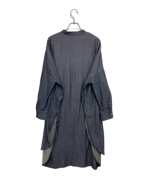 mizuiro-ind（ミズイロインド）mizuiro-ind (ミズイロインド) シャツワンピース ネイビー サイズ:無しの古着・服飾アイテム
