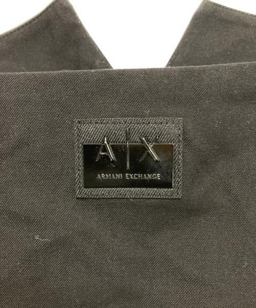 ARMANI EXCHANGE（アルマーニ エクスチェンジ）ARMANI EXCHANGE (アルマーニ エクスチェンジ) フロントボタン スリーブレスベルテッドドレス ブラック サイズ:２の古着・服飾アイテム