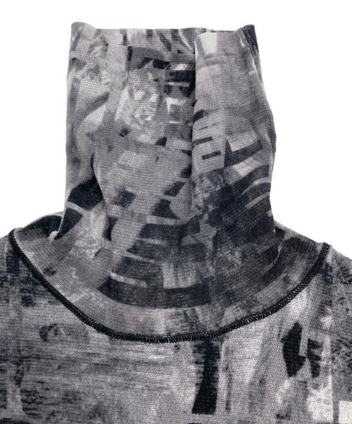 Jean Paul GAULTIER SOLEIL（ジャンポールゴルチェ ソレイユ）Jean Paul GAULTIER soleil (ジャンポールゴルチェ ソレイユ) パワーネット長袖カットソー グレー サイズ:Sの古着・服飾アイテム