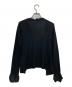 yohji yamamoto+Noir (ヨウジヤマモトプリュスノアール) ［古着］シルクフリル ニットカーディガン ブラック サイズ:2：9000円