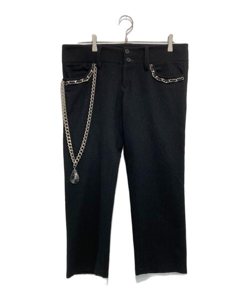 LIMI feu（リミフゥ）LIMI feu (リミフゥ) チェーンデザインパンツ ブラック サイズ:Mの古着・服飾アイテム