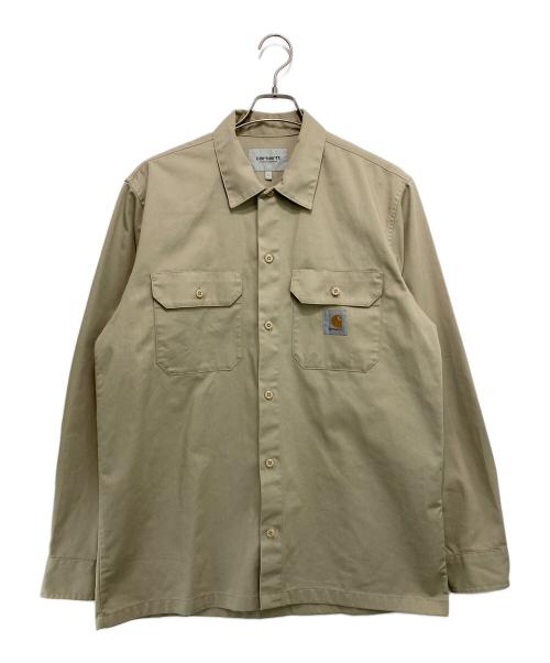 CarHartt（カーハート）CarHartt (カーハート) L/S MASTER SHIRT ベージュ サイズ:Lの古着・服飾アイテム