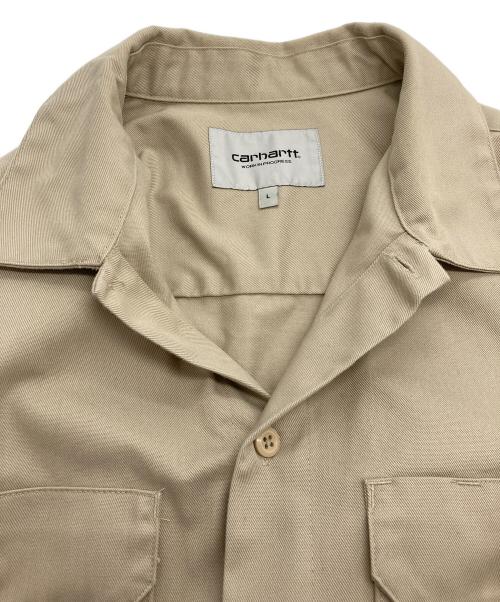 CarHartt（カーハート）CarHartt (カーハート) L/S MASTER SHIRT ベージュ サイズ:Lの古着・服飾アイテム