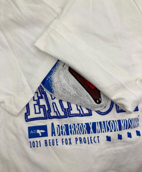 ADER error（アーダーエラー）ADER error (アーダーエラー) maison kitsune (メゾンキツネ) Yawn Fox T-Shirt ホワイト サイズ:1の古着・服飾アイテム
