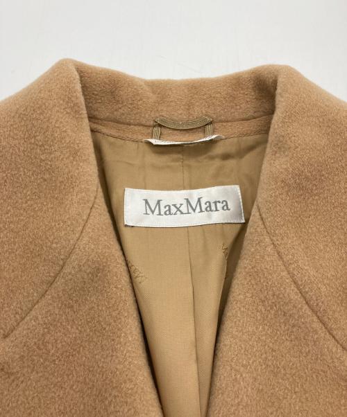 MaxMara（マックスマーラ）MaxMara (マックスマーラ) カシミヤ混ダブルコート ベージュ サイズ:J38の古着・服飾アイテム