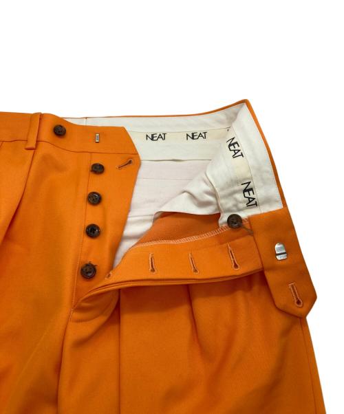 NEAT（ニート）NEAT (ニート) 2タックトラウザーパンツ オレンジ サイズ:48の古着・服飾アイテム