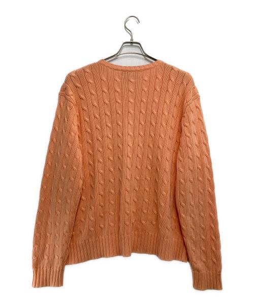 POLO RALPH LAUREN（ポロ・ラルフローレン）POLO RALPH LAUREN (ポロ・ラルフローレン) Vネックニット オレンジ サイズ:Lの古着・服飾アイテム