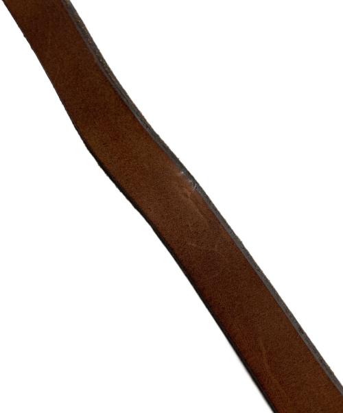 HENRY CUIR（アンリークイール）HENRY CUIR (アンリークイール) ファーコンビレザーショルダーバッグ ブラウンの古着・服飾アイテム