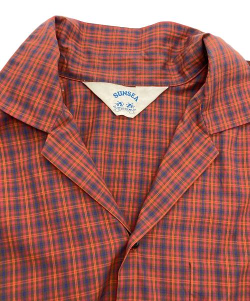 SUNSEA（サンシー）SUNSEA (サンシー) GIGOLO SHIRT レッド サイズ:3の古着・服飾アイテム