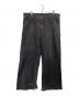 doublet（ダブレット）の古着「OVERSIZED SILK DENIM PANTS」｜ブラック