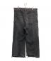 doublet (ダブレット) OVERSIZED SILK DENIM PANTS ブラック サイズ:FREE：9000円