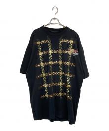 YuumiARIA（ユウミアリア）の古着「バックプリント 刺繍Tシャツ」｜ブラック