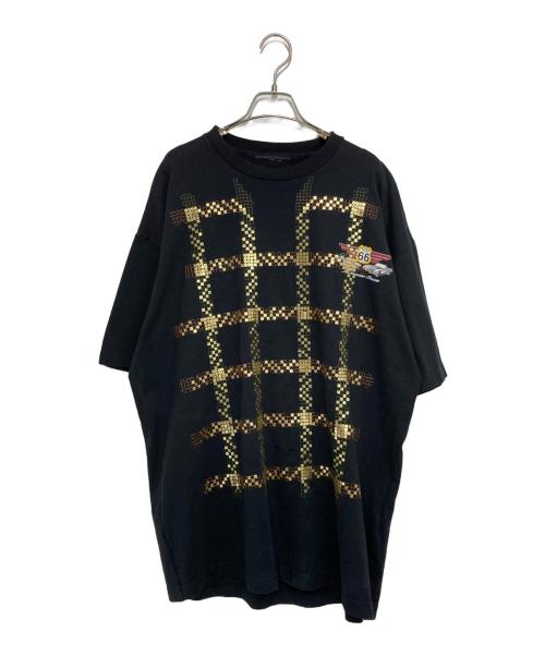 YuumiARIA（ユウミアリア）YuumiARIA (ユウミアリア) バックプリント 刺繍Tシャツ ブラック サイズ:Fの古着・服飾アイテム