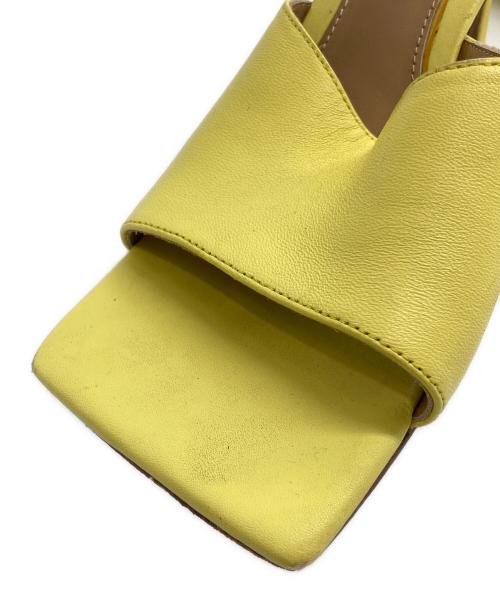 BOTTEGA VENETA（ボッテガベネタ）BOTTEGA VENETA (ボッテガベネタ) ヒールサンダル イエロー サイズ:39の古着・服飾アイテム