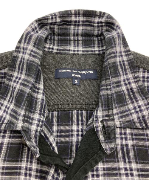 COMME des GARCONS HOMME（コムデギャルソン オム）COMME des GARCONS HOMME (コムデギャルソン オム) チェックシャツ ネイビー サイズ:Sの古着・服飾アイテム