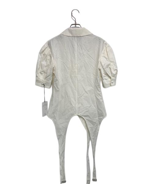 TELOPLAN（テーロプラン）TELOPLAN (テーロプラン) Fuga Two-Way Shirts フーガ2WAYシャツ ホワイト サイズ:FREEの古着・服飾アイテム
